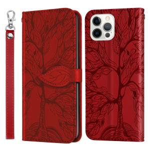 VIE D'ESCOSSEMABLES D'ESCOSSING Horizontal Flip Cuir Case avec support & Card Slot & Portefeuille et cadre photo et longe pour iPhone 13 Pro (rouge) SH603C1478-20