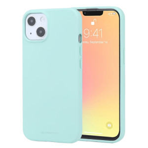 Soft Soft Soft Soft Liquid TPU Étui souple pour iPhone 13 (Mint Green) SG902E342-20