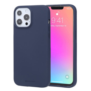 GOOSPERY Soft Sentier TPU TPU Étui souple pour iPhone 13 Pro (bleu marine) SG903D696-20