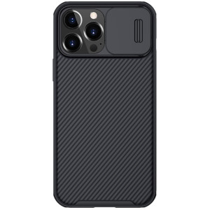 Nillkin Black Mirror Pro Series Camshield Couverture complète Étui de téléphone résistant à la poussière anti-poussière pour iPhone 13 Pro (Noir) SN903A477-20