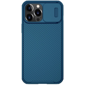 Nillkin Black Miroir Pro Series Camshaield Couverture complète Case de téléphone résistant à la poussière anti-poussière pour iPhone 13 Pro (Bleu) SN903B1821-20