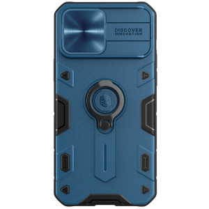 NiLLKIN Cams-cache-cache-camshield Armure Cas de protection avec porte-bague invisible pour iPhone 13 Pro (Bleu) SN102B122-20