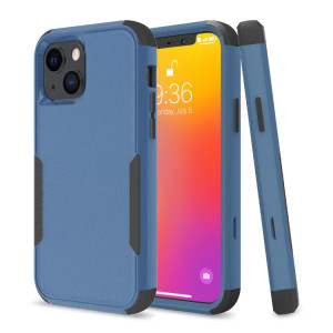 TPU TPU + PC TPU + TPU + PC pour iPhone 13 (bleu royal + noir) SH002C1349-20