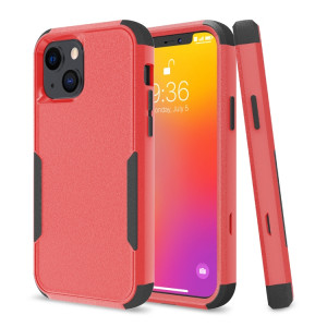 Boîte de protection TPU + PC TPU + PC TPU + pour iPhone 13 (rouge + noir) SH002H703-20