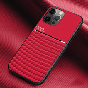 Cas d'une bande d'inclinaison classique PC + TPU Coque PC + TPU pour iPhone 13 Pro (rouge) SH003B1594-20