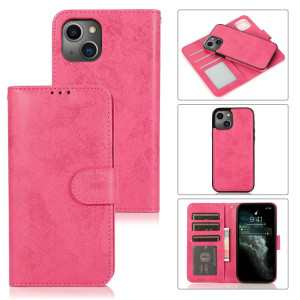 Étui en cuir horizontal horizontal rétro 2 en 1 et portefeuille pour iPhone 13 mini (rose) SH802A1208-20