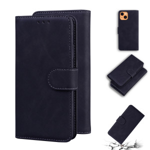 Sentez la peau Pure Couleur Horizontale Flip Cuir Toot avec porte-cartes et portefeuille pour iPhone 13 (Noir) SH302A1940-20