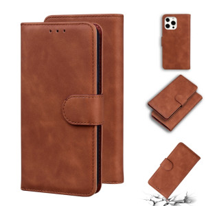 Sentez la peau Pure Couleur Horizontale Flip Cuir Coffret avec porte-carte et portefeuille pour iPhone 13 PRO (Brown) SH303E1051-20