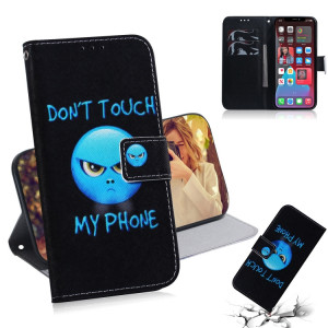 Dessin coloré Horizontal Flip Cuir Case, avec porte-cartes et portefeuille et portefeuille pour iPhone 13 Pro (Colère) SH703I1436-20