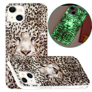 Coque de protection molle de TPU lumineuse pour iPhone 13 (tigre léopard) SH302J369-20
