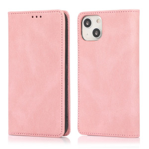 Strong magnétique Crazy Crazy Horse Texture Horizontal Flip Cuir Case avec porte-cartes et portefeuille pour iPhone 13 Pro (Rose Gold) SH703B514-20