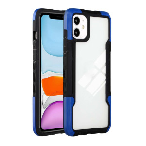 TPU + PC + Acrylique 3 en 1 Cas de protection antichoc pour iPhone 13 (bleu) SH502E186-20