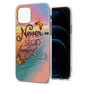 Motif de galvanoplastie IMD TPU Case antichoc pour iPhone 13 Pro (Dream Chasing Butterfly) SH603E1111-20