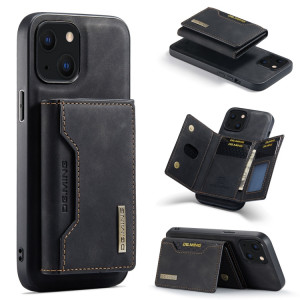 DG.ming M2 Series Sac de carte 3-Folf + Cas antichoc magnétique avec portefeuille de portefeuille et porte-support pour iPhone 13 (noir) SD302A1042-20