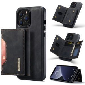 DG.ming M2 Series Sac de cartes 3-Fold + Cas antichoc magnétique avec portefeuille de portefeuille et porte-portefeuille pour iPhone 13 Pro (Noir) SD303A812-20
