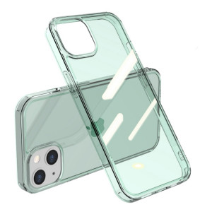 TPU antichoc TPU + étui de protection en verre simple face pour iPhone 13 mini (vert translucide) SH601B1648-20