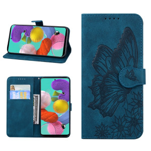 Écosse de la peau de la peau rétro Saisir les papillons Horizontal Flip Cuir Toot avec support & carte Slots & Portefeuille pour iPhone 13 Pro (Bleu) SH103B571-20