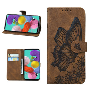 Peau rétro Saisestez les papillons gaufrage Horizontal Flip Cuir Coffret avec support & carte Slots & Portefeuille pour iPhone 13 PRO (Brown) SH103E716-20