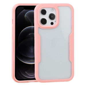 Acrylique + TPU 360 degrés Couverture complète Cas de protection antichoc pour iPhone 13 Pro (rose) SH003C186-20