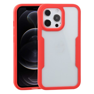Acrylique + TPU 360 degrés Couverture complète Cas de protection antichoc pour iPhone 13 Pro (rouge) SH003F940-20