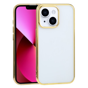 Étui de protection TPU de galvanoplastie ultra-mince pour iPhone 13 (or) SH701G266-20