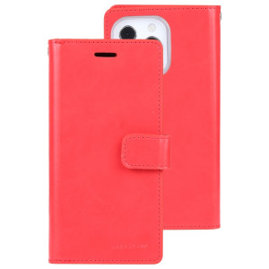 GOOSPERY MANSOOR Crazy Horse Texture Horizontale Flip Hood Case avec support & Card Slots & Portefeuille pour iPhone 13 Pro (rouge) SG103A445-20