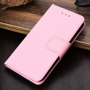 Texture cristalline Horizontal Flip Cuir Coating avec porte-cartes et portefeuille pour iPhone 13 Pro (rose) SH503F1862-20