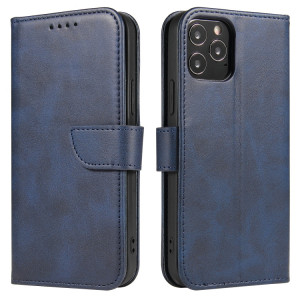 Cas de texture de veau Boucle Horizontal Flip Cuir Coffret avec support et portefeuille et portefeuille pour iPhone 13 Pro (Bleu) SH903C8-20