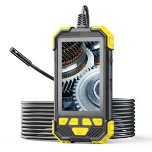 Y19 7.9mm DUAL LENTILLE ENDOSCOPE DU DUR-FIL DE MAIN AVEC Écran LCD couleur IPS de 4,3 pouces, Longueur du câble: 5m (jaune) SH903A1741-20