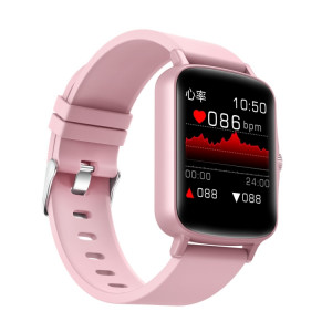 Ptone 1,44 pouces HD Touch Small Smart Watch Smart Watch, surveillance du sommeil / surveillance de la fréquence cardiaque / surveillance de la pression artérielle (rose) SH701A1165-20