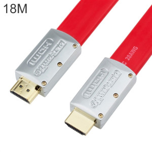 ULT-UNITE 4K Ultra HD Plaqué doré HDMI To HDMI Câble plat, Longueur du câble: 18m (rouge) SU713A1805-20