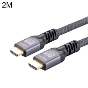 HDMI 2.0 Câble de tresses de tresses HDMI 2.0 mâle 4K à ultra-HD, longueur de câble: 2m (gris) SH803A1857-20