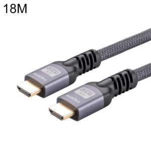 HDMI 2.0 Homme à HDMI 2.0 Câble de tresses 4K Ultra-HD, longueur de câble: 18m (gris) SH811A1416-20