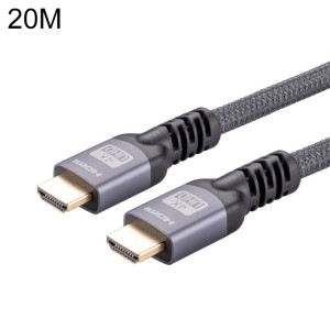 HDMI 2.0 Câble de tresses de tressa HDMI 2.0 à HDMI 2.0 HDMI 2.0, Longueur du câble: 20m (gris) SH812A357-20