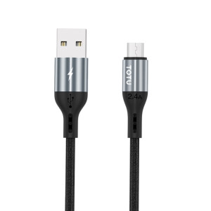 Totudesign BM-006 Série SPEEY II Câble de chargement micro USB, longueur: 1,2 m (gris) ST801A482-20