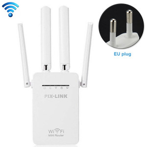 Répéteur de routeur WiFi intelligent sans fil avec 4 antennes WiFi, spécification de prise: (blanc) SH301B57-20