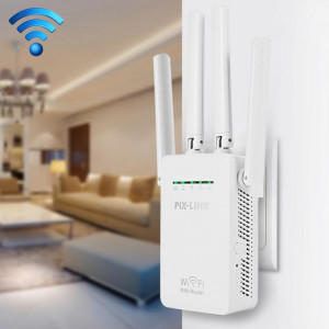 Répéteur de routeur WiFi intelligent sans fil avec 4 antennes WiFi, spécification de prise: prise britannique (blanche) SH302B1726-20