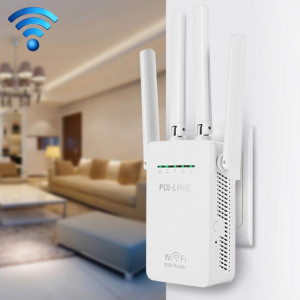 Répéteur de routeur WiFi intelligent sans fil avec 4 antennes WiFi, spécification de prise: prise britannique (blanche) SH302B880-20