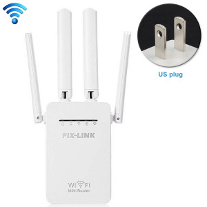 Répéteur de routeur WiFi intelligent sans fil avec 4 antennes WiFi, spécification de prise: prise américaine (blanche) SH303B1422-20