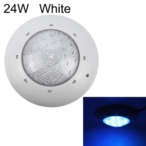 Applique murale de piscine en plastique ABS 24W lumière sous-marine (blanc) SH405B1597-20
