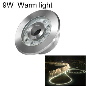 Anneau de paysage 9W LED en acier inoxydable pour fontaine sous-marine (lumière chaude) SH002B969-20