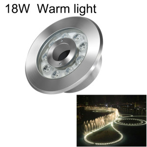 Lampe de fontaine sous-marine en acier inoxydable à anneau de paysage 18W LED (lumière chaude) SH004B138-20