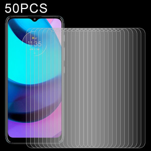 Film de verre trempé de 50 pcs 0.26mm 9H 2.5D pour Motorola Moto E20 SH95031003-20