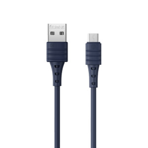 Remax RC-179M 2.4A Micro USB Haute TPE TPE-Câble de chargement rapide de la TPE, Longueur: 1m (bleu) SR101B1791-20