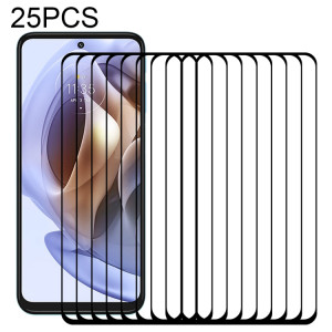 Film de verre trempé de protection d'écran de couverture de colle complète de 25 pièces pour Motorola Moto G31 / Moto G53 / Moto G53 Inde SH3305409-20