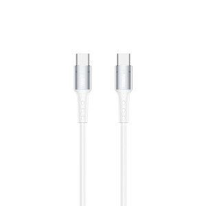 Remax RC-198C-C chaînage II Série II PD 65W USB-C / TYPE-C sur le câble de données de charge rapide USB-C / C / C / Type-C, Longueur du câble: 1M (blanc) SR701A360-20