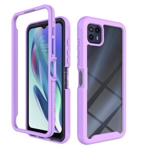 Pour Motorola Moto G50 5G Starry Sky School Color Series PC + TPU Téléphone (Violet) SH204C1359-20