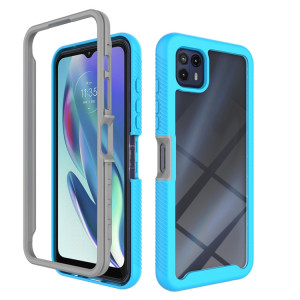 Pour Motorola Moto G50 5G Starry Sky School Color Series PC + Coque Téléphone TPU (Bleu clair) SH204E1921-20