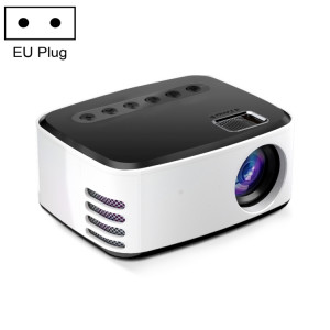 T20 320x240 400 Lumens Portable Home Theater Led HD Digital Projecteur, Même écran, Bouchon EU (Blanc Blanc) SH102B395-20