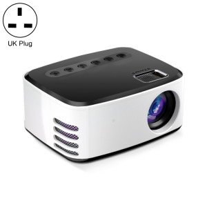 T20 320x240 400 Lumens Portable Home Theater Led HD Digital Projecteur, la même version d'écran, Plug UK (Blanc Blanc) SH103B1808-20